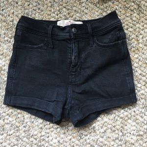 Hollister High Rise Black Jean Short